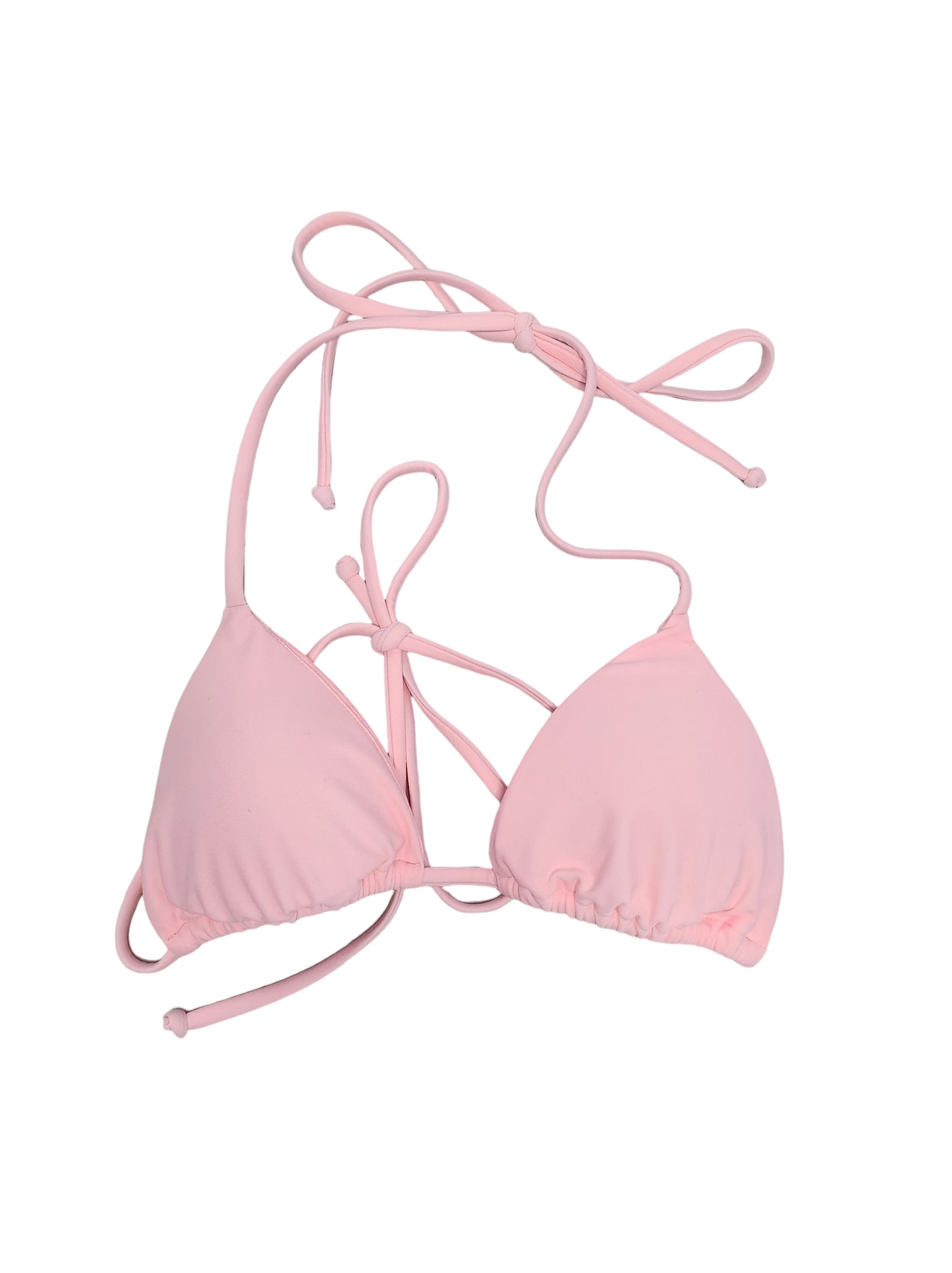 Tropic Bikini Top In Pearl Pink