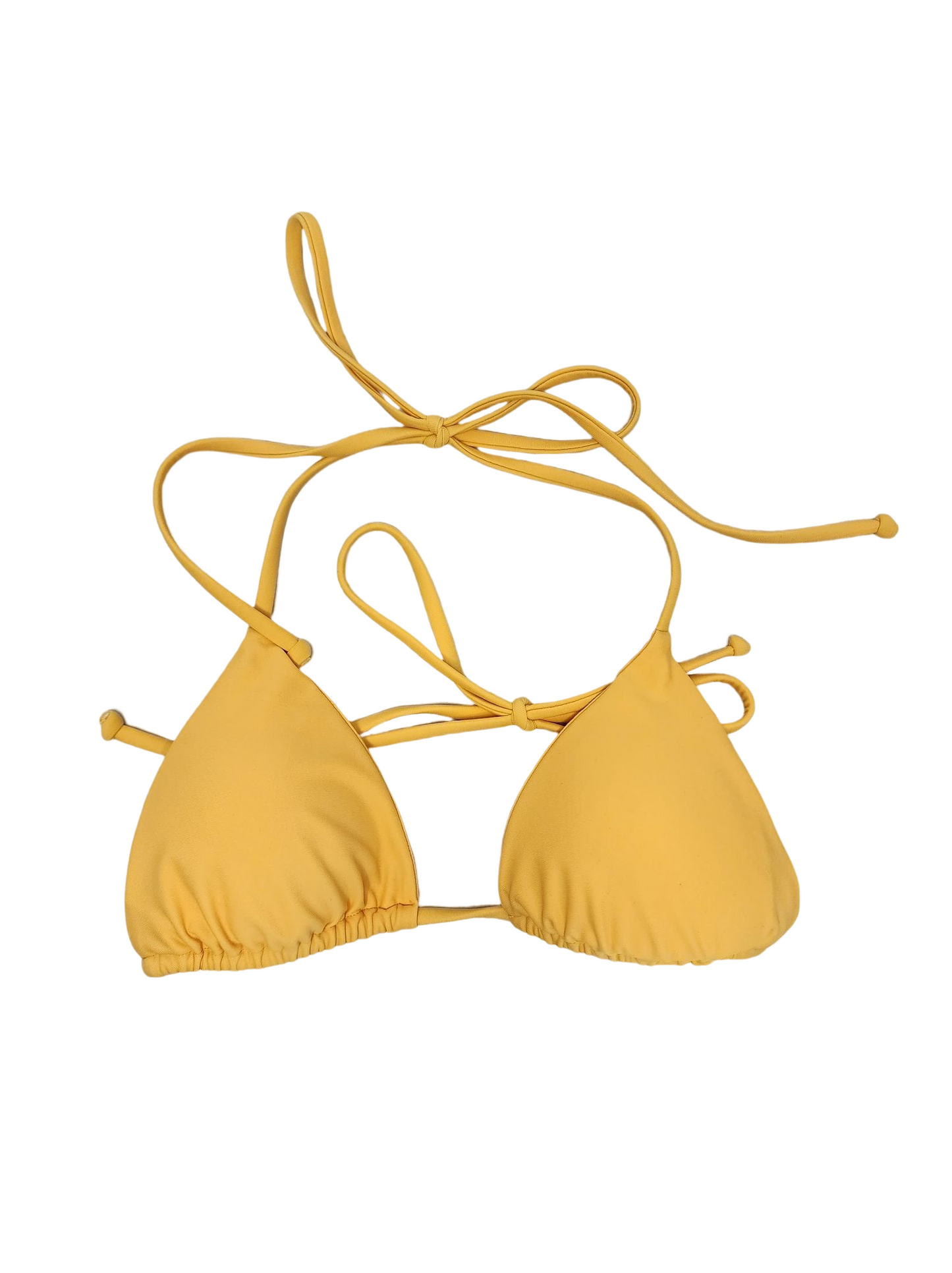 Tropic Bikini Top In Sunset Yellow